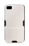 Photo 1 — penutup plastik perusahaan, cover, lengkap dengan sarung Amzer Shellster ShellCase w / Holster untuk BlackBerry Z10, Putih Kasus dengan Holster Black (putih)