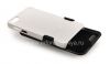Фотография 6 — Фирменный пластиковый чехол-крышка в комплекте с кобурой Amzer Shellster ShellCase w/ Holster для BlackBerry Z10, Белый чехол с черной кобурой (White)
