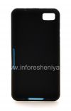 Photo 2 — সিলিকন কেস কম্প্যাক্ট BlackBerry Z10 জন্য "ঘনক", কালো / নীল