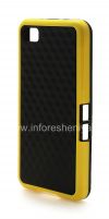 Photo 3 — Silicone Case icwecwe "Cube" for BlackBerry Z10, Black / Yellow