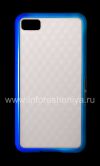 Photo 1 — Etui en silicone compact "Cube" pour BlackBerry Z10, Blanc / Bleu