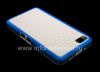 Photo 6 — সিলিকন কেস কম্প্যাক্ট BlackBerry Z10 জন্য "ঘনক", সাদা / নীল