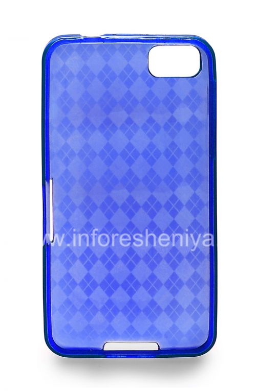 Галерея фотографий товара Силиконовый чехол уплотненный Candy Case для BlackBerry Z10, Голубой