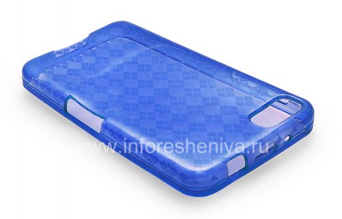 Галерея фотографий товара Силиконовый чехол уплотненный Candy Case для BlackBerry Z10, Голубой
