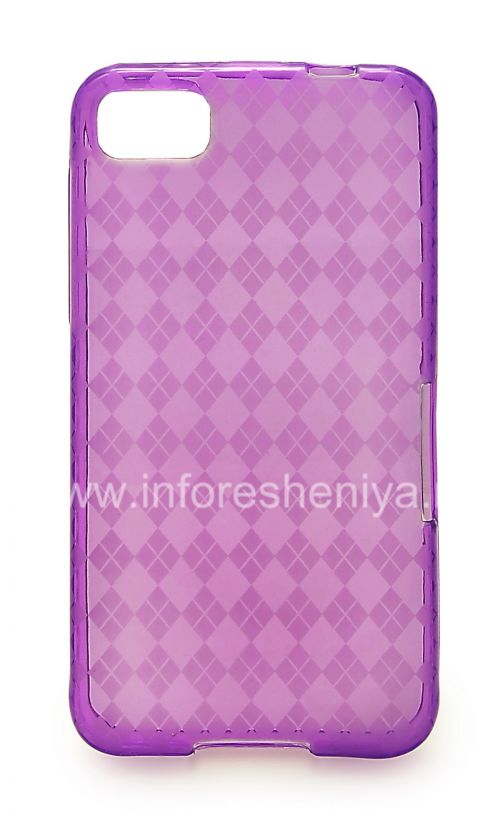 Галерея фотографий товара Силиконовый чехол уплотненный Candy Case для BlackBerry Z10, Сиреневый