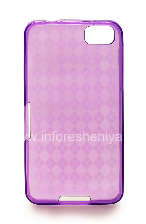Галерея фотографий товара Силиконовый чехол уплотненный Candy Case для BlackBerry Z10, Сиреневый