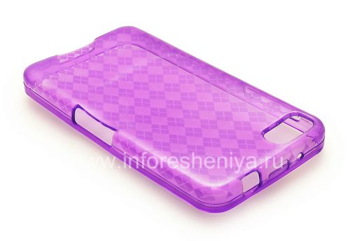 Галерея фотографий товара Силиконовый чехол уплотненный Candy Case для BlackBerry Z10, Сиреневый