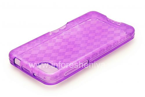 Галерея фотографий товара Силиконовый чехол уплотненный Candy Case для BlackBerry Z10, Сиреневый