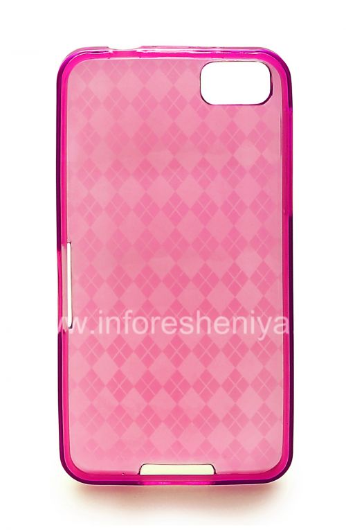 Галерея фотографий товара Силиконовый чехол уплотненный Candy Case для BlackBerry Z10, Розовый