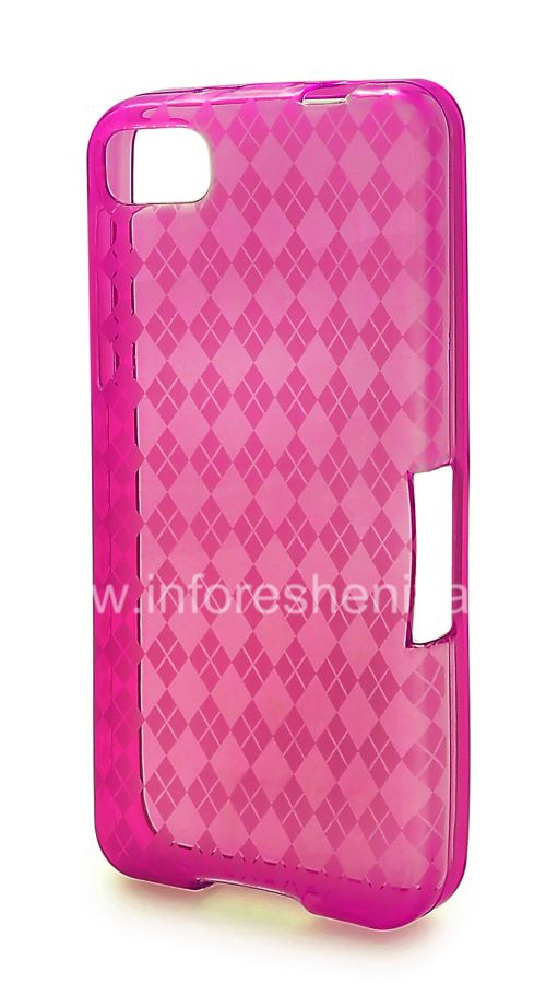 Галерея фотографий товара Силиконовый чехол уплотненный Candy Case для BlackBerry Z10, Розовый