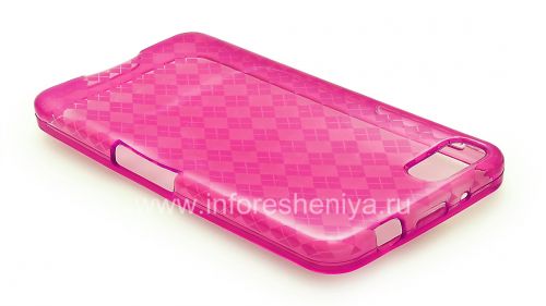 Галерея фотографий товара Силиконовый чехол уплотненный Candy Case для BlackBerry Z10, Розовый