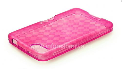 Галерея фотографий товара Силиконовый чехол уплотненный Candy Case для BlackBerry Z10, Розовый