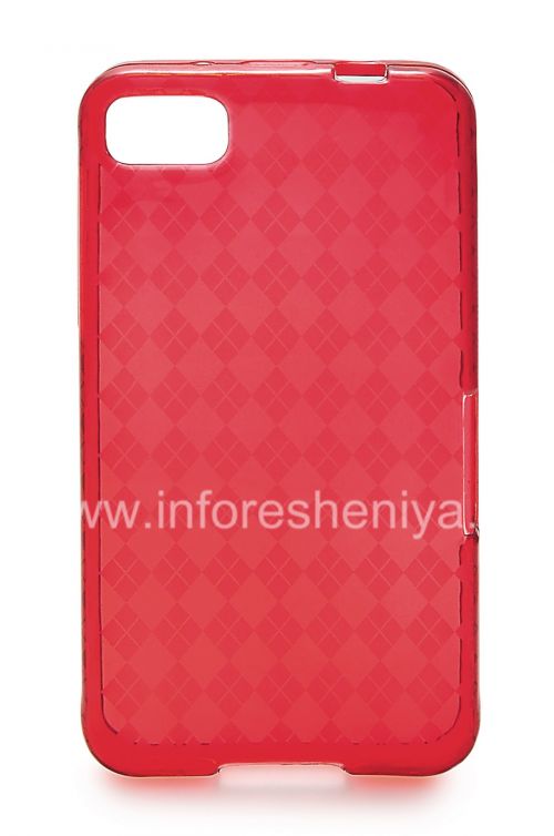 Галерея фотографий товара Силиконовый чехол уплотненный Candy Case для BlackBerry Z10, Красный