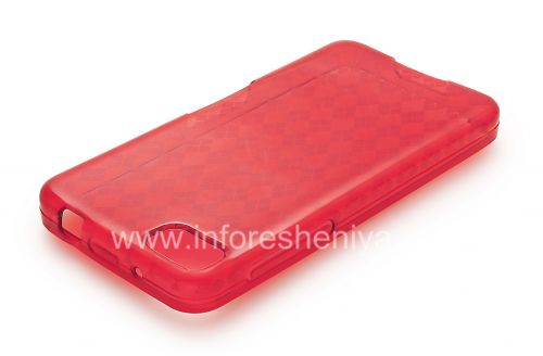 Галерея фотографий товара Силиконовый чехол уплотненный Candy Case для BlackBerry Z10, Красный