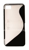 Photo 1 — Silicone Case Streamline packed with Stand for BlackBerry Z10, The black