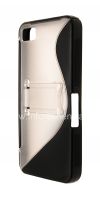 Photo 3 — Silicone Case Streamline packed with Stand for BlackBerry Z10, The black