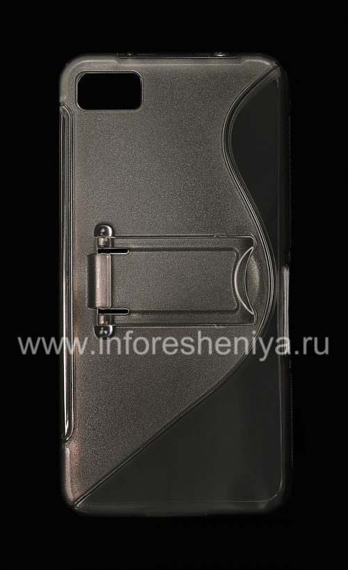 Галерея фотографий товара Силиконовый чехол уплотненный Streamline с подставкой для BlackBerry Z10, Серый