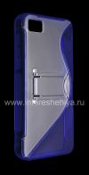 Photo 4 — Silicone Case Streamline packed with Stand for BlackBerry Z10, Blue