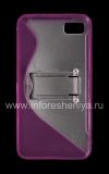 Photo 2 — Silicone Case Streamline packed with Stand for BlackBerry Z10, Lilac