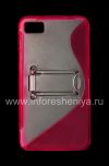 Photo 1 — Silicone Case Streamline packed with Stand for BlackBerry Z10, Pink