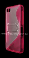Photo 3 — Silicone Case Streamline packed with Stand for BlackBerry Z10, Pink