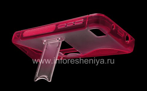 Галерея фотографий товара Силиконовый чехол уплотненный Streamline с подставкой для BlackBerry Z10, Розовый