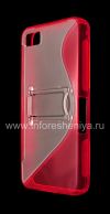 Photo 3 — Silicone Case Streamline packed with Stand for BlackBerry Z10, Red