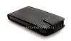 Photo 7 — kasus penutup kulit dengan membuka vertikal untuk BlackBerry Z10, Hitam dengan tekstur besar
