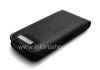 Фотография 4 — Кожаный чехол с вертикально открывающейся крышкой для BlackBerry Z10, Черный, Крупная текстура