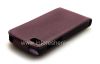 Photo 4 — Caso de cuero con tapa de apertura vertical para BlackBerry Z10, Púrpura, gran textura