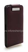 Photo 5 — Caso de cuero con tapa de apertura vertical para BlackBerry Z10, Púrpura, gran textura