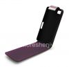 Фотография 11 — Кожаный чехол с вертикально открывающейся крышкой для BlackBerry Z10, Фиолетовый, Крупная текстура