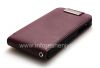 Фотография 12 — Кожаный чехол с вертикально открывающейся крышкой для BlackBerry Z10, Фиолетовый, Крупная текстура