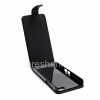 Photo 3 — cubierta de cuero con abertura vertical para BlackBerry Z10, Negro, textura fina