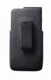 Photo 2 — Housse en cuir d'origine avec clip pour Étui pivotant en cuir BlackBerry Z30, Noir (Black)
