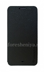 Оригинальный кожаный чехол с горизонтально открывающейся крышкой Leather Flip Case для BlackBerry Z30, Черный (Black)