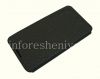 Photo 7 — ブラックベリーZ30用の水平開口カバーレザーフリップケース付き本革ケース, ブラック（黒）