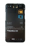 Фотография 2 — Ободок (средняя часть) оригинального корпуса для BlackBerry Z30, Серебряный/Черный