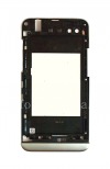 Фотография 1 — Ободок (средняя часть) оригинального корпуса для BlackBerry Z30, Серебряный/Черный