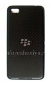 Photo 1 — sampul belakang asli untuk BlackBerry Z30, Hitam Karbon (Carbon hitam)
