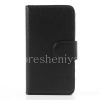 Photo 1 — Leather Case horizontal opening "Classic" for BlackBerry Z30, Black, brown inner part
