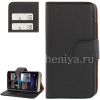 Photo 6 — Leather Case horizontal opening "Classic" for BlackBerry Z30, Black, brown inner part