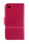 Photo 2 — Leather Case pembukaan horisontal "Classic" untuk BlackBerry Z30, Fuchsia, bagian dalam merah muda