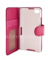 Photo 3 — Leather Case horizontal opening "Classic" for BlackBerry Z30, Fuchsia, the inside of the pink