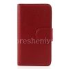 Photo 1 — Leather Case horizontal opening "Classic" for BlackBerry Z30, Red, white inner part