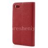 Photo 2 — Leather Case horizontal opening "Classic" for BlackBerry Z30, Red, white inner part