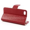 Photo 4 — Leather Case horizontal opening "Classic" for BlackBerry Z30, Red, white inner part