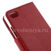 Photo 7 — Housse en cuir ouverture horizontale "Classic" pour BlackBerry Z30, Rouge partie intérieure, blanc