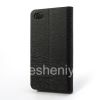 Photo 1 — Leather Case pembukaan horisontal "Kayu" untuk BlackBerry Z30, hitam