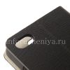 Photo 5 — Leather Case pembukaan horisontal "Kayu" untuk BlackBerry Z30, hitam